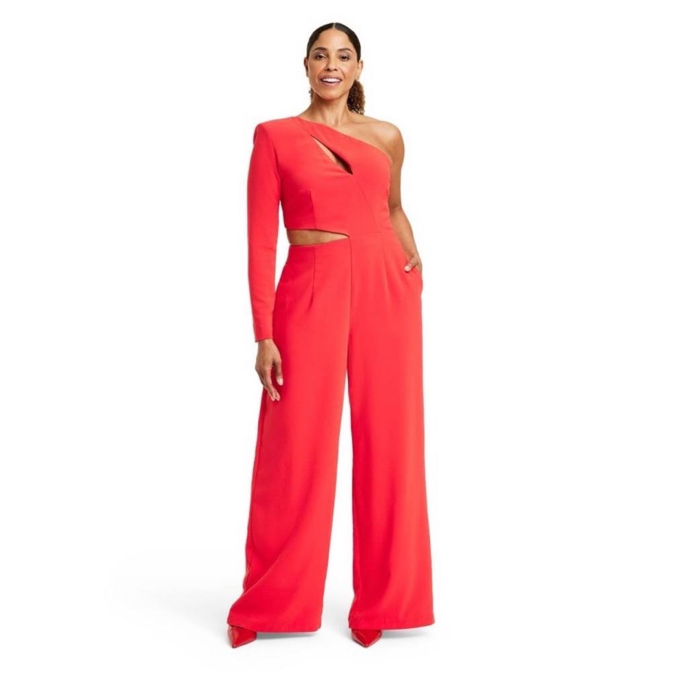 Women's Plus Size One Shoulder CutOut Jumpsuit - Sergio Hudson × Target NWT